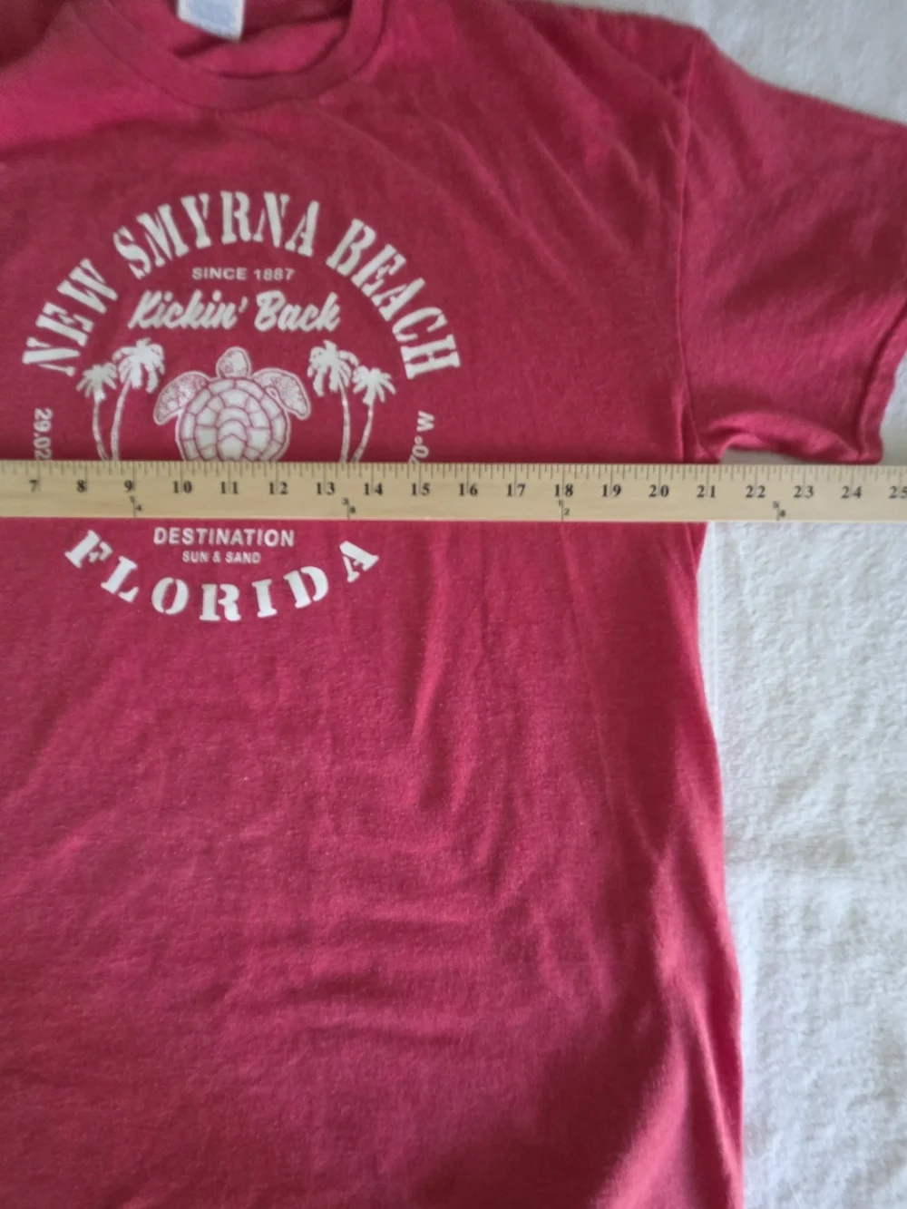 New Smyrna Beach Florida Graphic Tee - Red